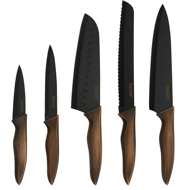 High Carbon Stainless Steel Chef Cooking Knives with Blade Guards