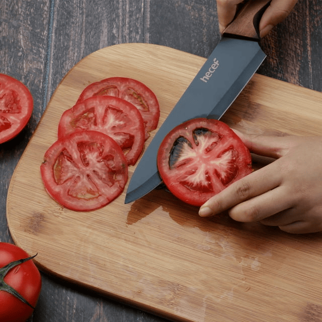 High Carbon Stainless Steel Chef Cooking Knives with Blade Guards