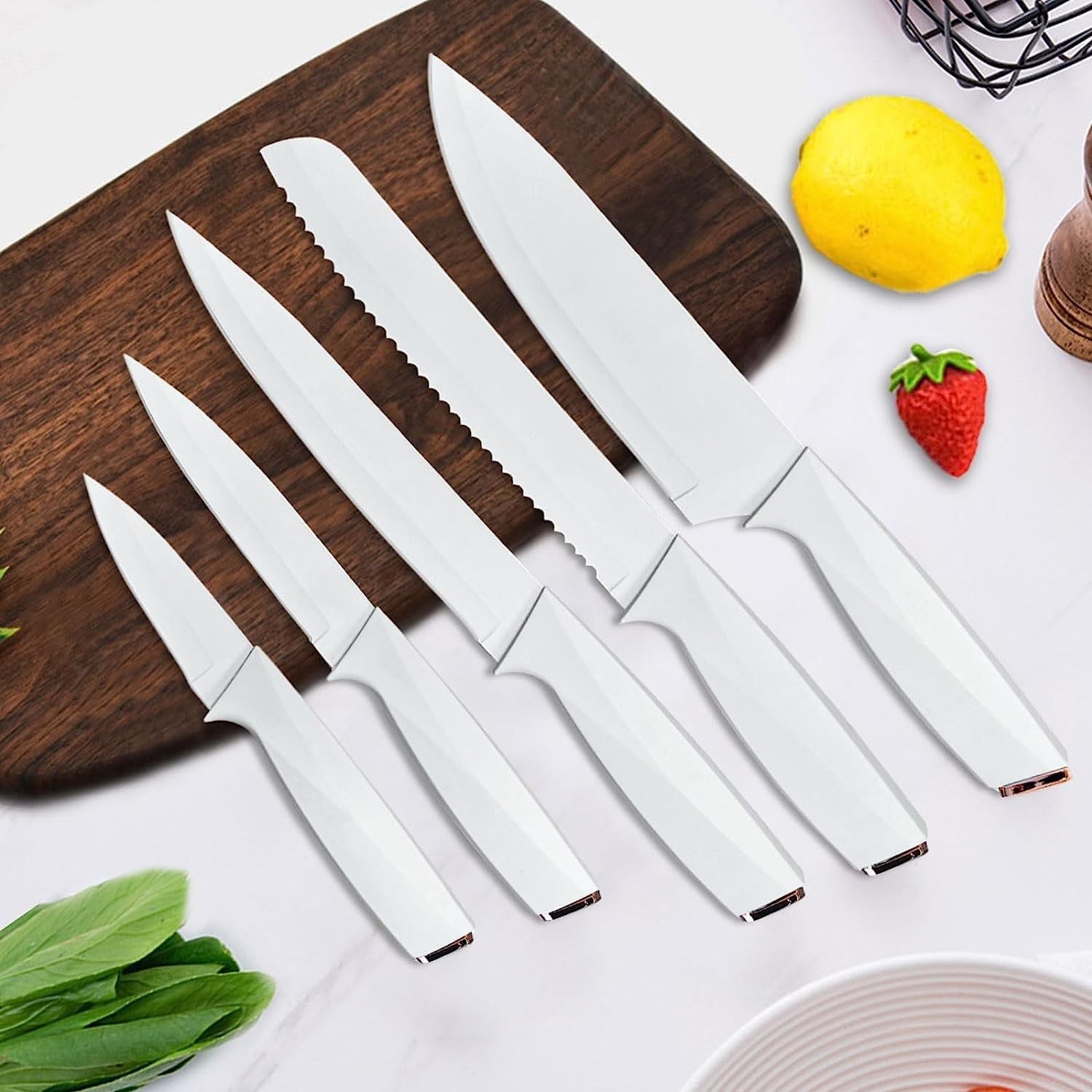 7-Pieces Stainless Steel Knives Set with Block