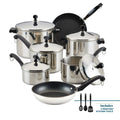 15 Piece Stainless Steel Pots and Pans Set