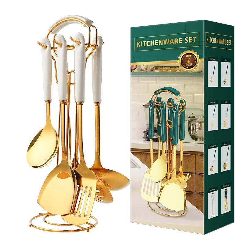 Stainless Steel Utensil Kitchen  Cooking Tools 6pcs Set Kitchen