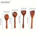 DecorBites™ 4-Piece Wooden Kitchen Utensil Set | Nonstick Cooking Tools